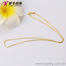 Xuping Fashion 24k Gold Color Thin Necklace (42516)